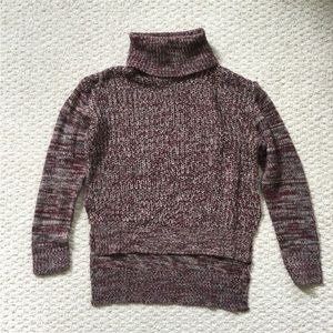 Sweater with oversized turtleneck